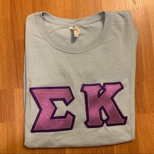 Sigma Kappa Letters (Crew Neck T-Shirt)